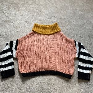 Color Block Boutique Sweater